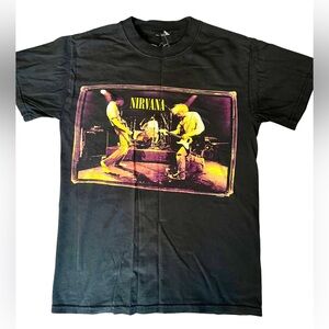 Vintage 1996 Nirvana Rare Black T-Shirt SZ S